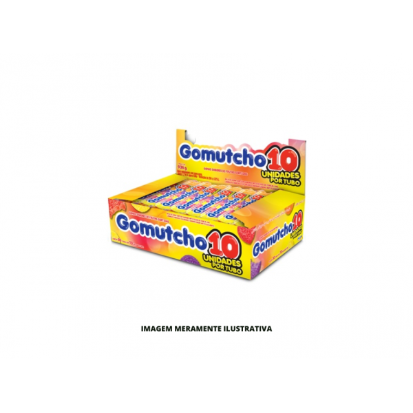 BALA - RICLAN - 10UN GOMA GOMUTCHO10 TUBO SORTIDO - DP30
